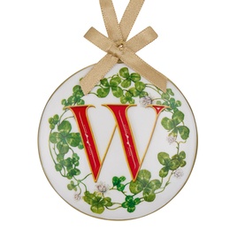 Enamel Letter W Decoration