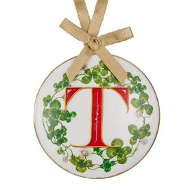 Enamel Letter T Decoration