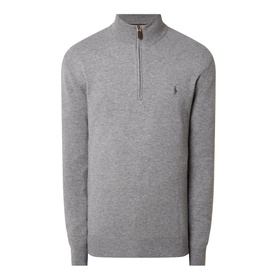 Polo Logo Half-Zip Sweater