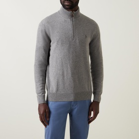 Polo Logo Half-Zip Sweater