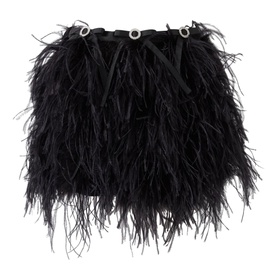 Ostrich Feather Mini Skirt