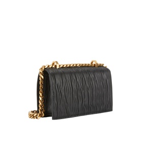 Mini Jewel Ring Pleated Shoulder Bag