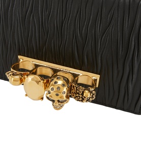 Mini Jewel Ring Pleated Shoulder Bag