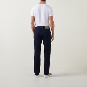 Mid Rise Straight Leg Jeans