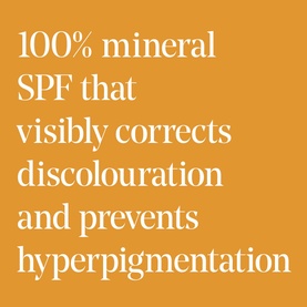 Murad Correct & Protect Broad Spectrum SPF 45 PA++++ promotional graphic highlighting mineral SPF that corrects discolouration and prevents