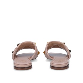 Oversized Rockstud Quilted Slides