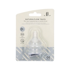 Set of Two Natural Flow Nipple Teats