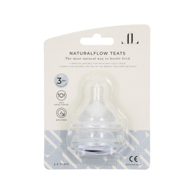 Set of Two Natural Flow Nipple Teats