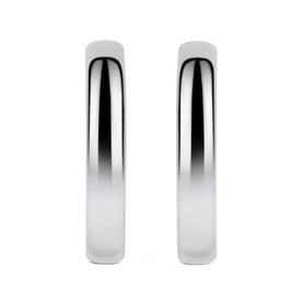 Clear Stone Hoop Earrings