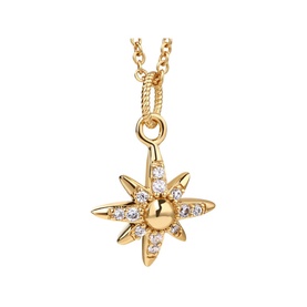 14K Gold-Plated Embellished Star Pendant Necklace