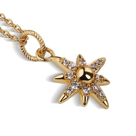 14K Gold-Plated Embellished Star Pendant Necklace
