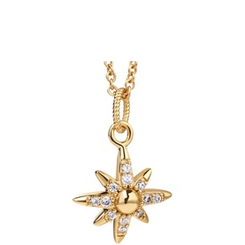 14K Gold-Plated Embellished Star Pendant Necklace