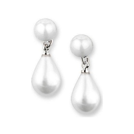 Pearl Tear Drop Earrings