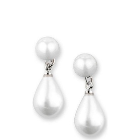 Pearl Tear Drop Earrings
