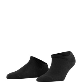 Falke Active Breeze Trainer Socks in black, low ankle cut with smooth finish, shown as a pair on plain background