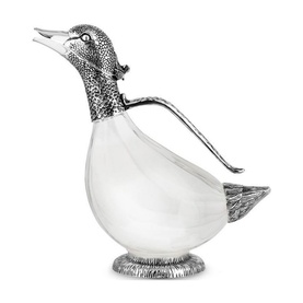 Silver Plated Duck Wine Decanter
