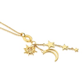 Sun, Moon & Star Charm Necklace