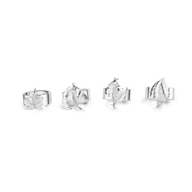 Leaf Napkin Rings Four-Piece Set