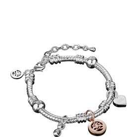 Silver-Plated Charm Bracelet