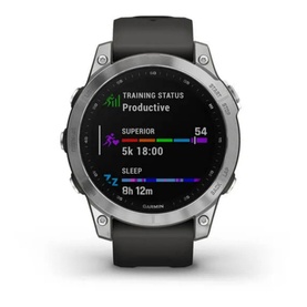 Fenix 7 Silver Graphite Band GPS Watch