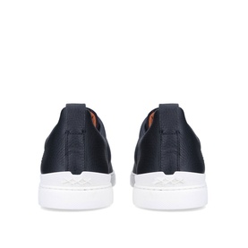 Triple Stitch Soft Leather Low Top Trainers