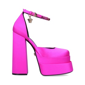 Medusa Satin Platform Block Heels