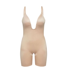 SPANXshape&trade; Suit Your Fancy Plunge Low-Back Mid-Thigh Bodysuit