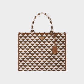 Symbole Large Jacquard Fabric Tote Bag