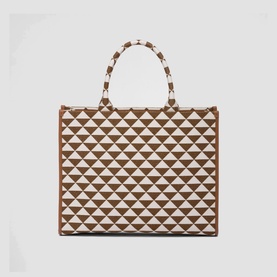 Symbole Large Jacquard Fabric Tote Bag