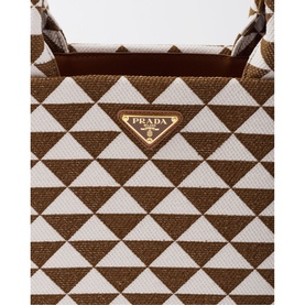 Symbole Large Jacquard Fabric Tote Bag