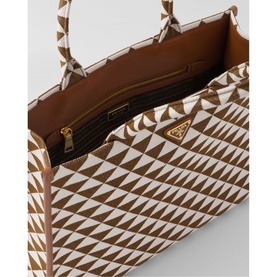 Symbole Large Jacquard Fabric Tote Bag