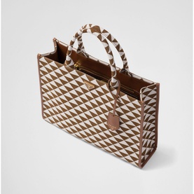 Symbole Large Jacquard Fabric Tote Bag