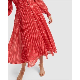 Aurora Pleated Shirt Dress