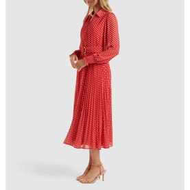 Aurora Pleated Shirt Dress