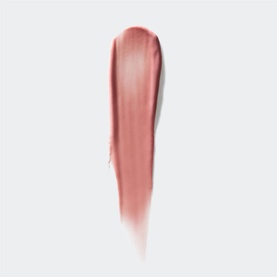 Clinique Pop Plush Creamy Lip Gloss in Chiffon, a sheer peachy-pink shade shown as a swatch on white background