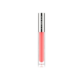 Clinique Pop Plush Creamy Lip Gloss in Bubblegum, sheer coral-pink gloss in clear tube with silver cap
