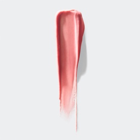 Clinique Pop Plush Creamy Lip Gloss swatch in Bubblegum, a sheer rosy pink with a glossy, creamy finish