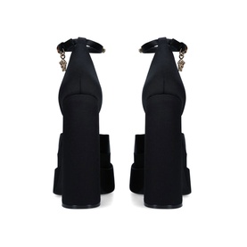 Medusa Satin Platform Block Heels