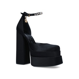Medusa Satin Platform Block Heels