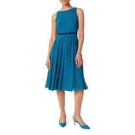 Della Spot Print Fit & Flare Dress