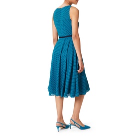 Della Spot Print Fit & Flare Dress