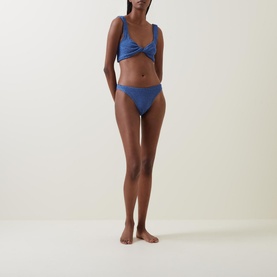 Square Neck Crinkle Swimsuit