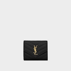 Cassandre Matelass&eacute; Leather Folded Wallet