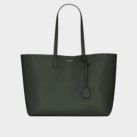 Shopping East-West Leather Tote