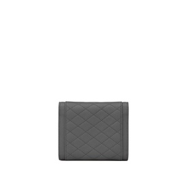 Gaby Compact Tri-Fold Quilted Leather Wallet