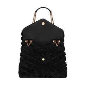 Lou Lou Medium Quilted Shearling Shoulder Bag