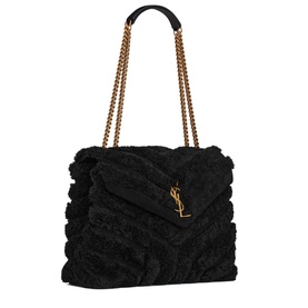 Lou Lou Medium Quilted Shearling Shoulder Bag