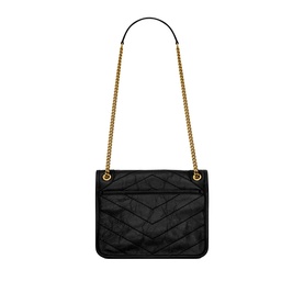 Niki Baby Crinkled Vintage Leather Chain Bag