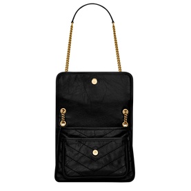 Niki Baby Crinkled Vintage Leather Chain Bag
