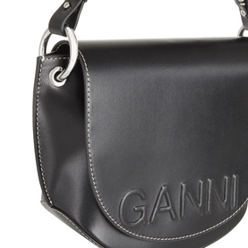 Banner Recycled Leather Saddle Crossbody Bag